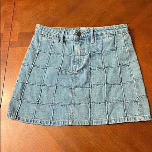 Forever 21 Denim Patchwork Mini Skirt XS
